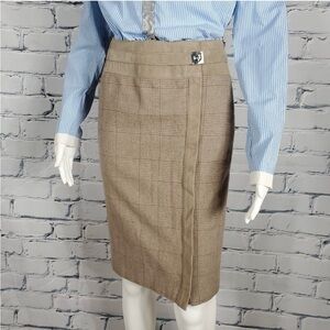 Ralph Lauren Black Label Brown Pencil Skirt